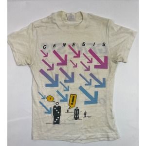 Vintage 1986 Genesis Invisible Touch Tour Band Shirt Phil Collins Single Stitch